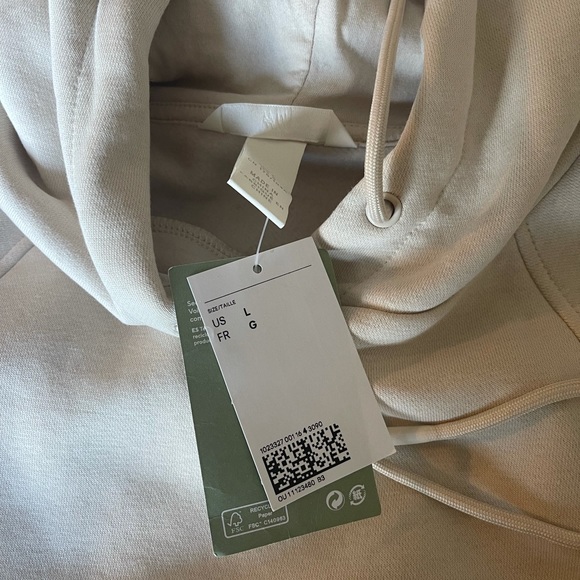 H&M Conscious Collection Taupe Oversized sweatshirt long Hoodie Dress - Picture 14 of 16
